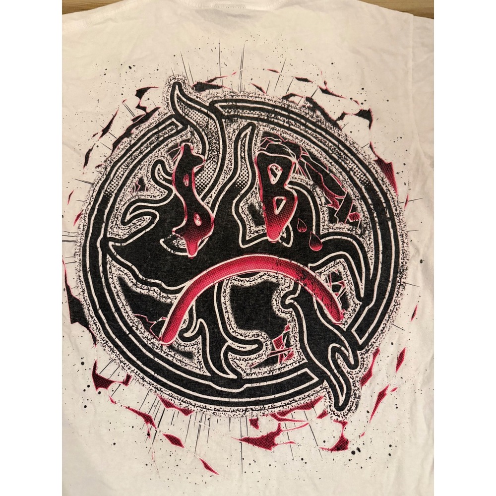 Lost Hills Sad Boy Graphic T-Shirt White Skull Brain Streetwear Mens Small USA - Picture 6 of 8
